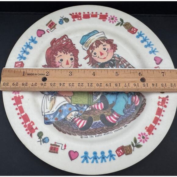 Vintage 1969 Raggedy Ann & Andy Plate – Oneida Deluxe 3119 – Collectible Decor - Picture 7 of 7